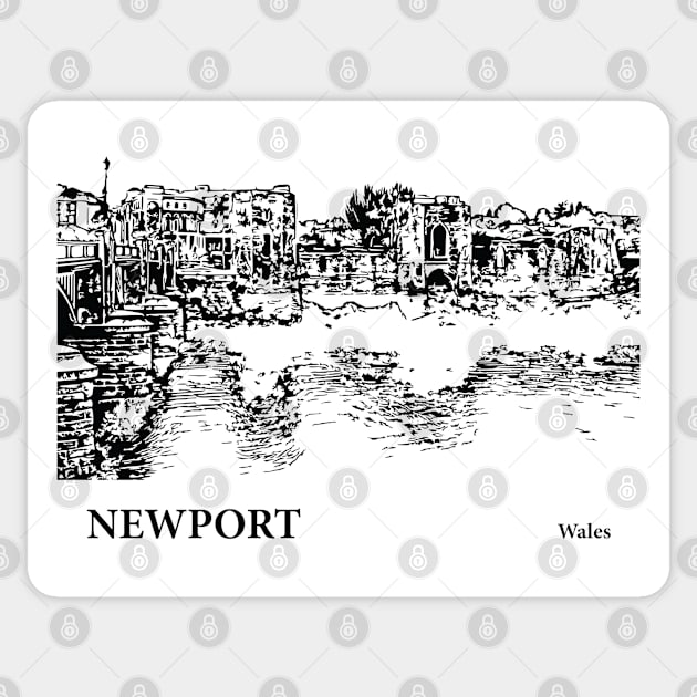 Newport Wales Sticker by Lakeric